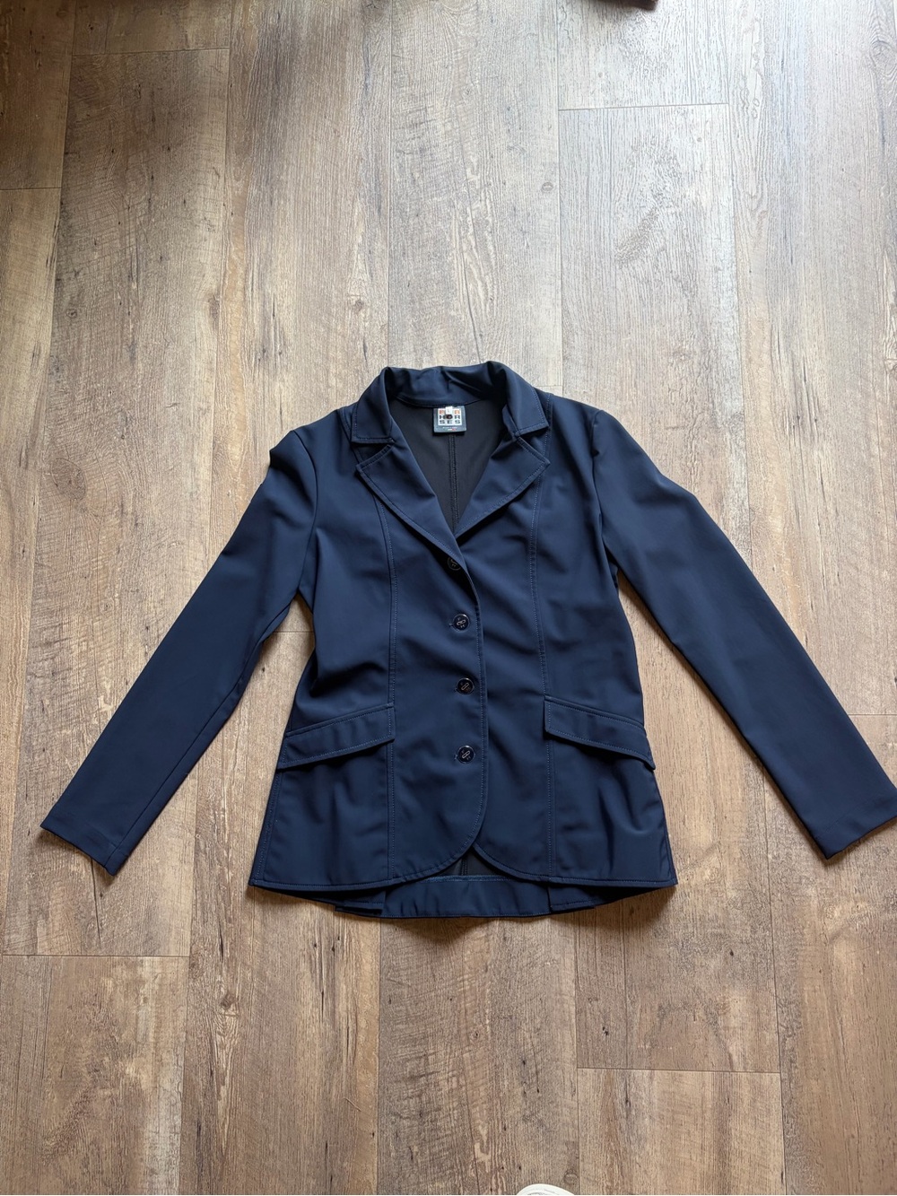 For Horses Navy Equestrian Competition Show Jacket – Size Large – Made in Italy